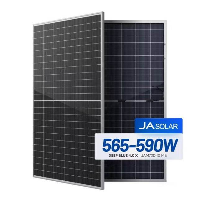 Tấm pin JA Solar hai mặt kính, mặt trước và mặt sau