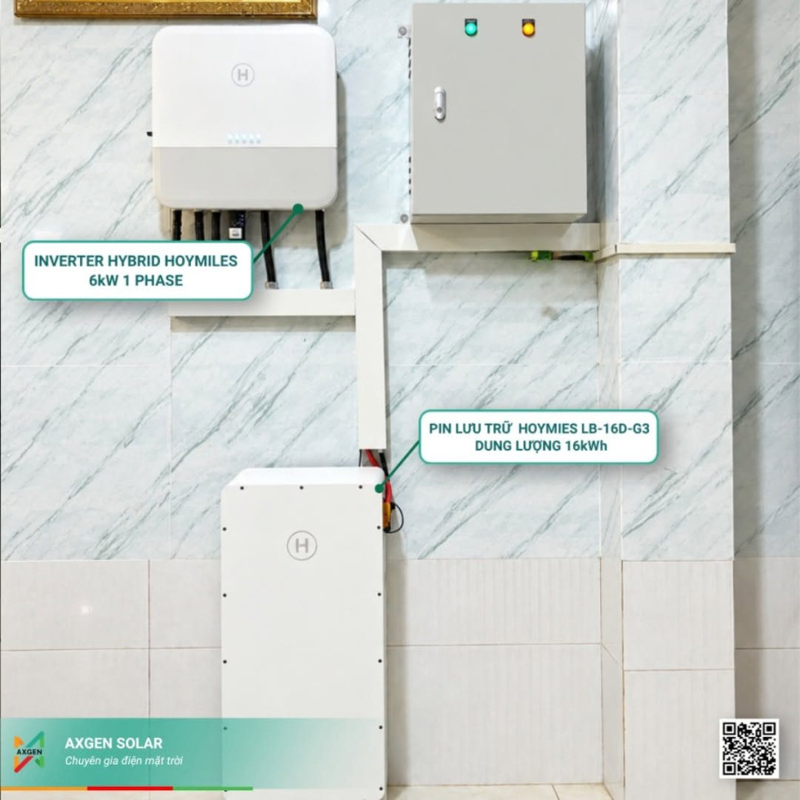 Bình Chánh – Hybrid 7,5 kWp + pin 16 kWh – ảnh 1