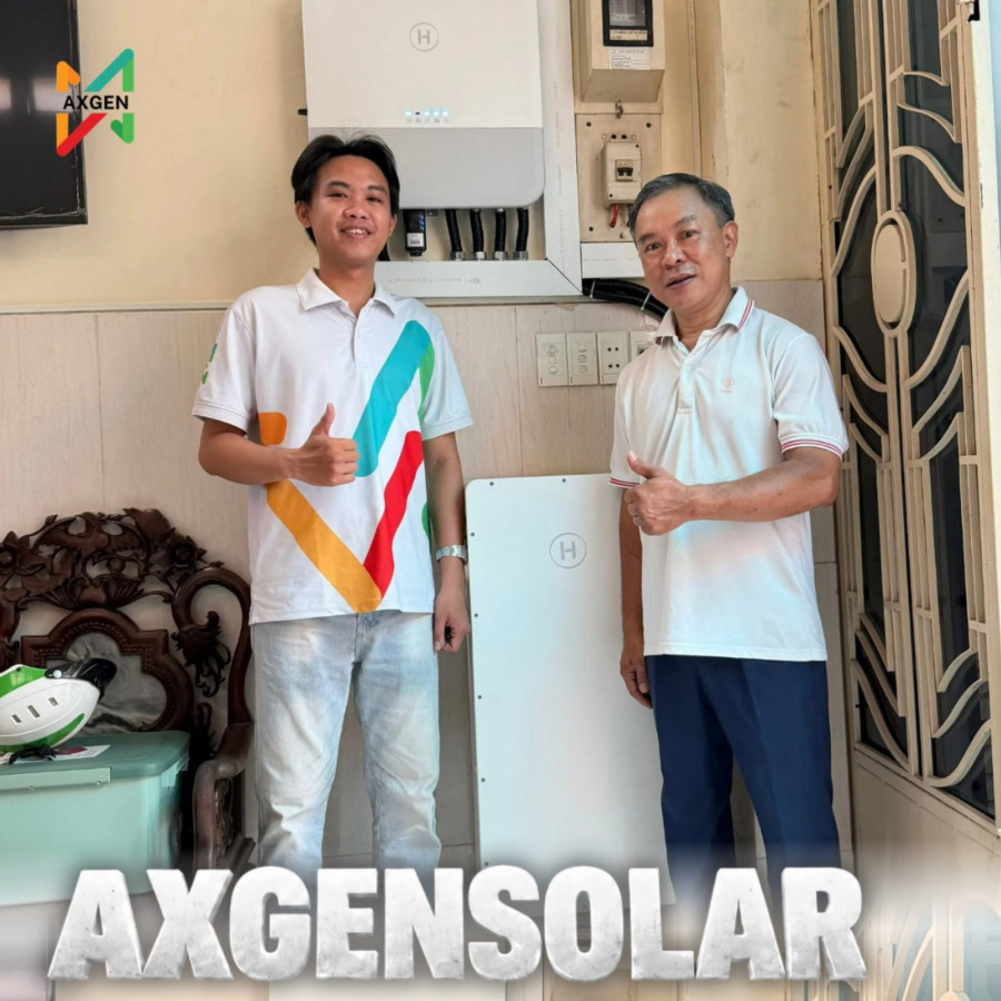 AXGEN SOLAR bàn giao hệ điện mặt trời có lưu trữ cho anh Quang ở Cầu Kiệu, Phú Nhuận