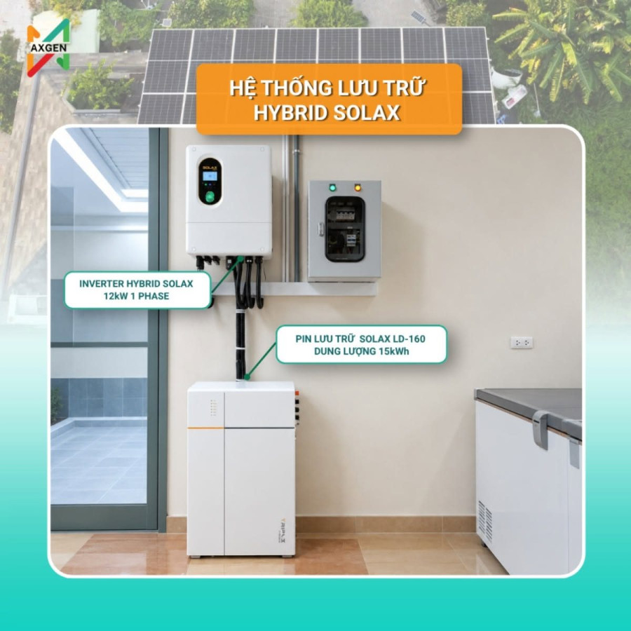 Đồng Nai – Hybrid SolaX 14,6 kWp + pin 15 kWh – ảnh 1