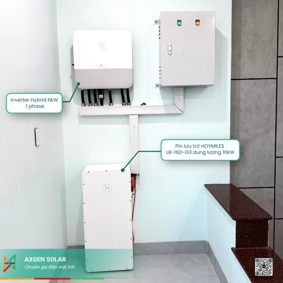 Nhà anh Dũng – Hybrid 6,3 kWp + pin 16 kWh – ảnh 3