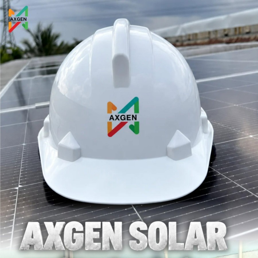 Mũ bảo hộ AXGEN SOLAR trên dãy tấm pin công trình 19 kWp ở Tây Ninh
