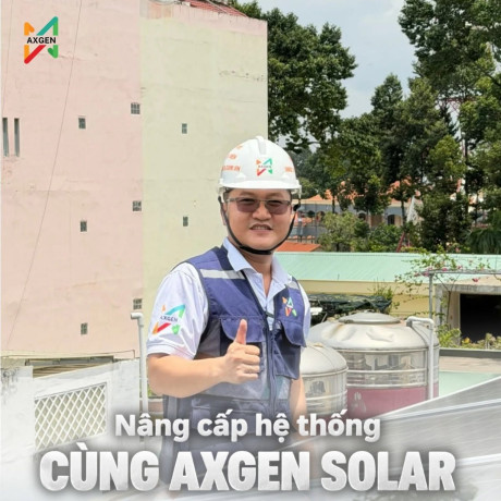 Kỹ thuật AXGEN nâng cấp hệ điện mặt trời cũ lên hệ có lưu trữ tại Quận 10