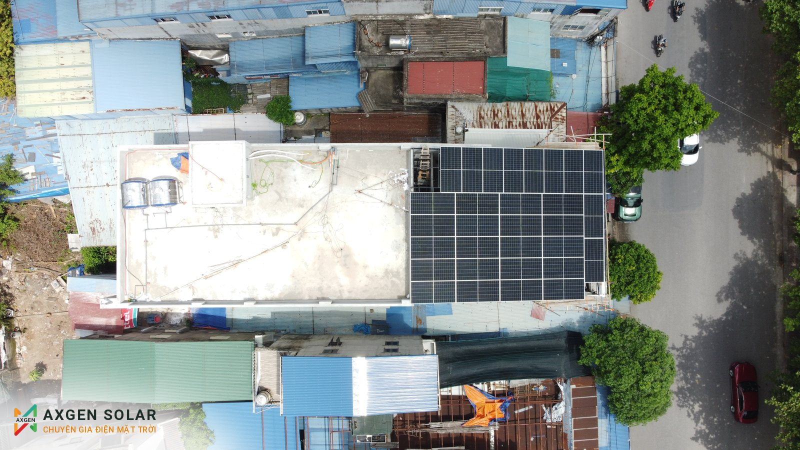 Nhà anh Đức, Nam Định – 18,45 kWp + pin 15 kWh – ảnh công trình 1