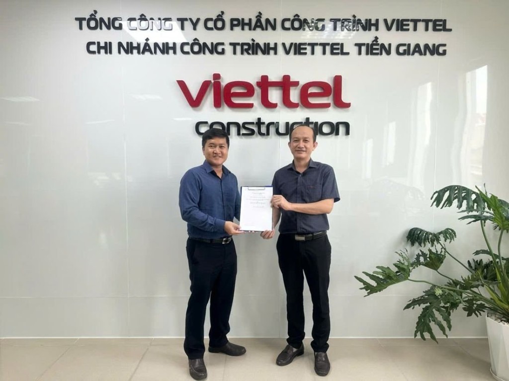 Ký kết hợp tác giữa AXGEN SOLAR và Viettel Construction – Chi nhánh Tiền Giang